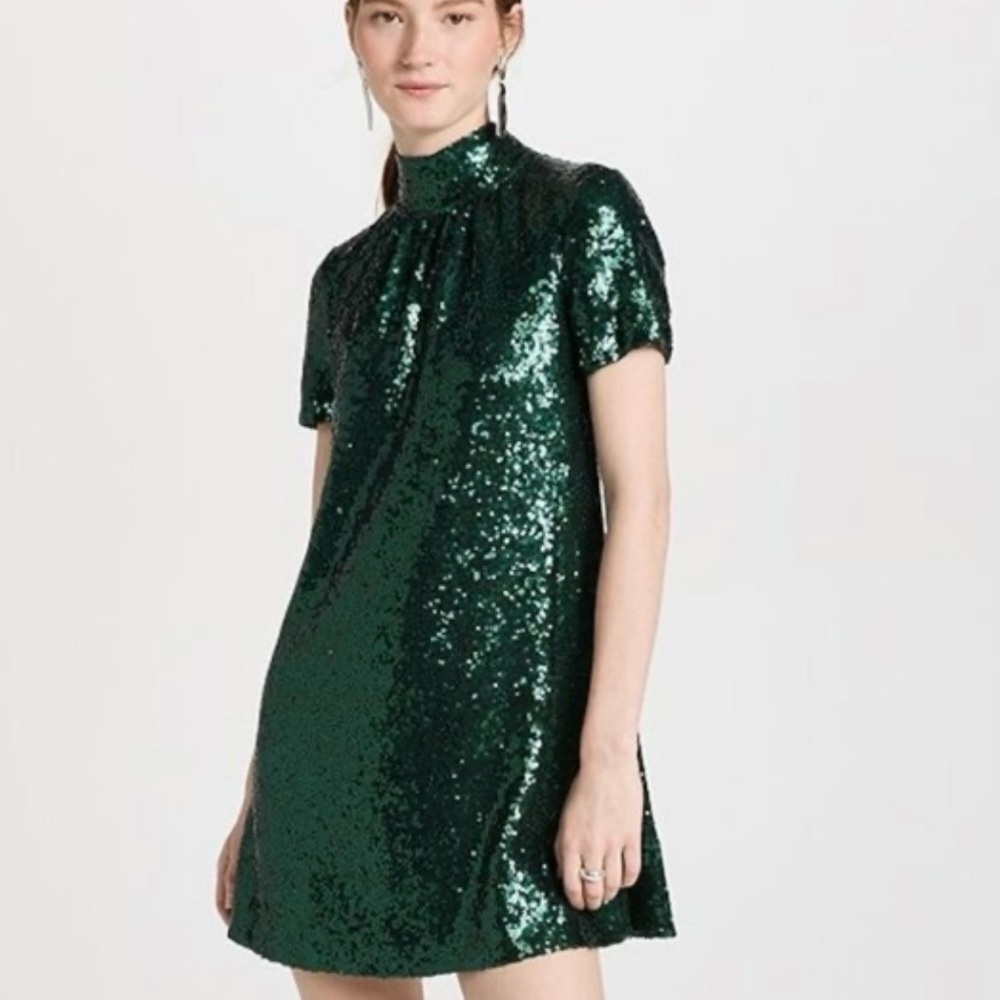 STAUD ILANA SEQUIN DRESS